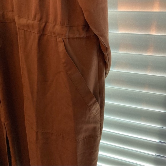 LOVE & LEGEND Sz 24 Brown Shirt Dress Overcoat Shacket - Picture 7 of 12